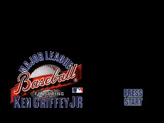 Major League Baseball featuring Ken Griffey Jr. (USA) Title Screen